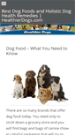Mobile Screenshot of healthierdogs.com